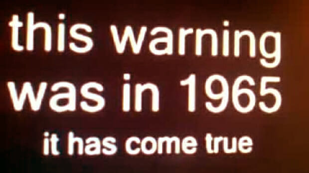 1965 Warning: A Haunting Prophecy Fulfilled 54 Years Later