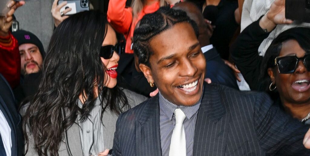 Rihanna Gets Pounced on by Boyfriend A$AP Rocky in Court - Exclusive Footage!