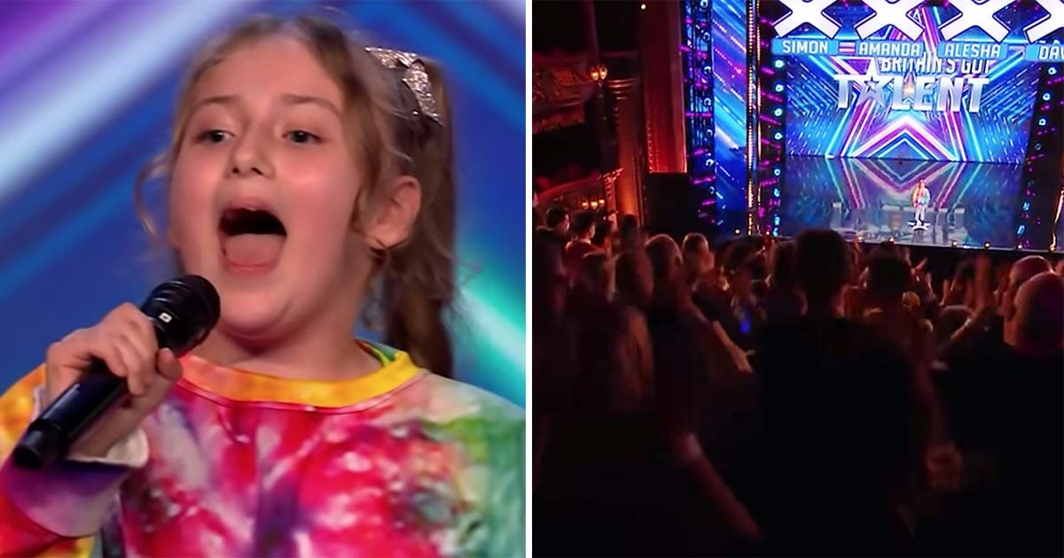 9-year-old girl starts singing famous rock classic – crowd erupts in thunderous applause moments later!